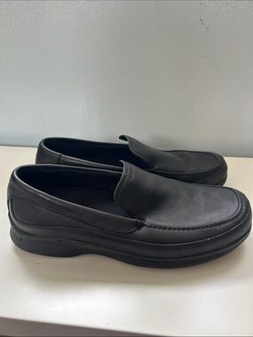 Red Wing Black Leather Slip-On Loafers for Men